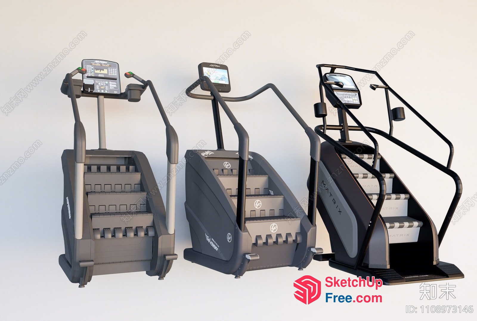 Stair Climber Fitness Equipment 3D SketchUp File