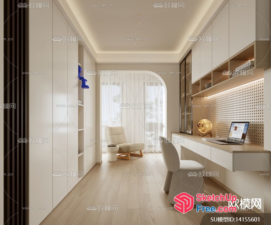 Modern Minimalist Interior Design 3D SketchUp File