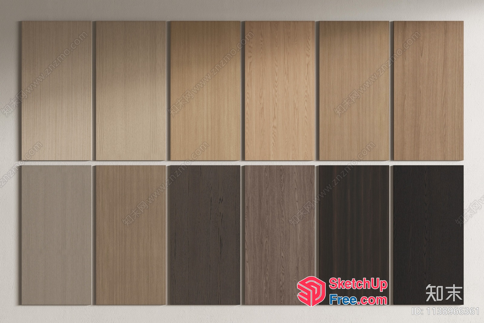 Wooden Panel Collection 3D SketchUp File