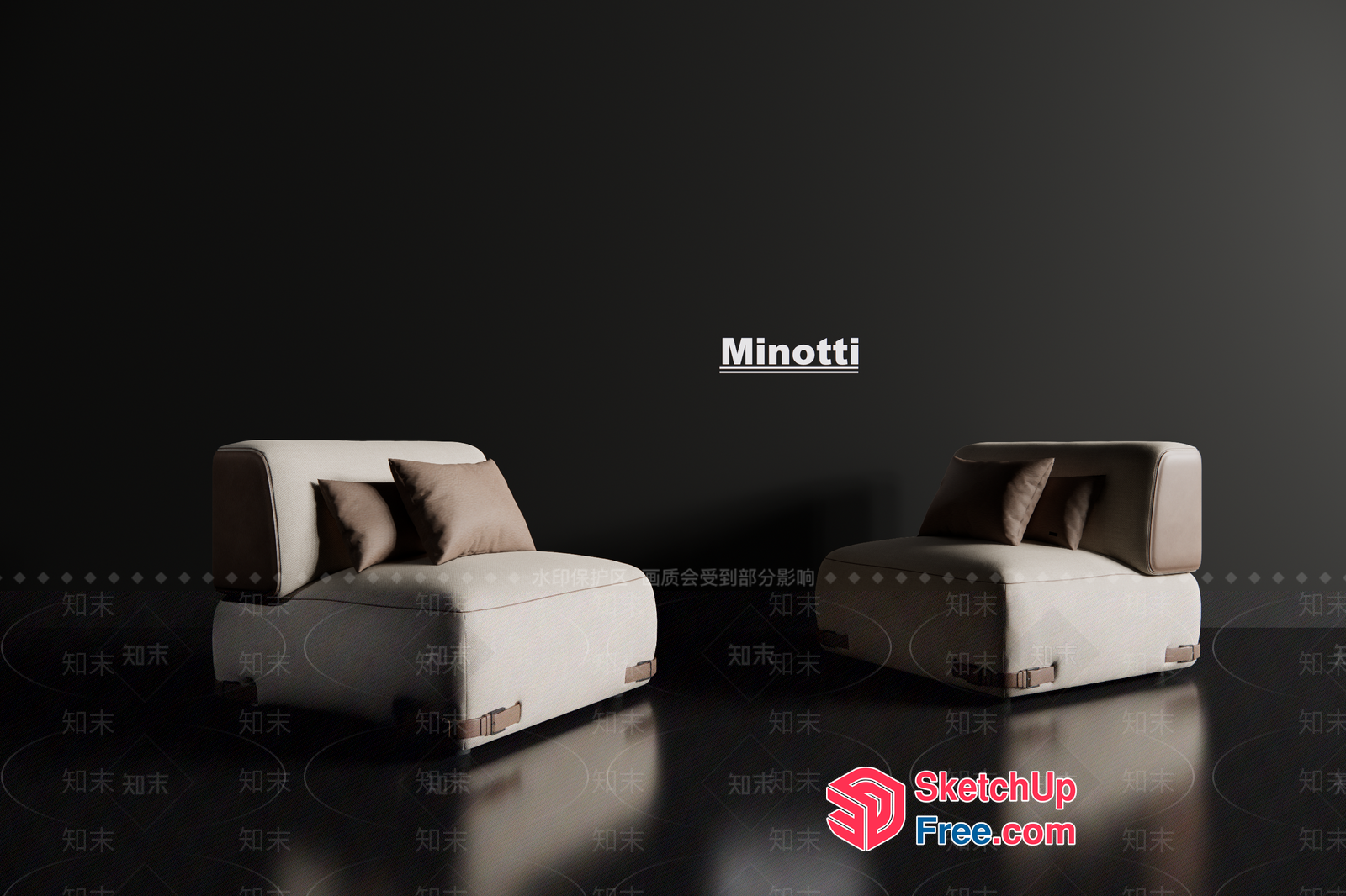 Minotti Furniture Collection 3D SketchUp File