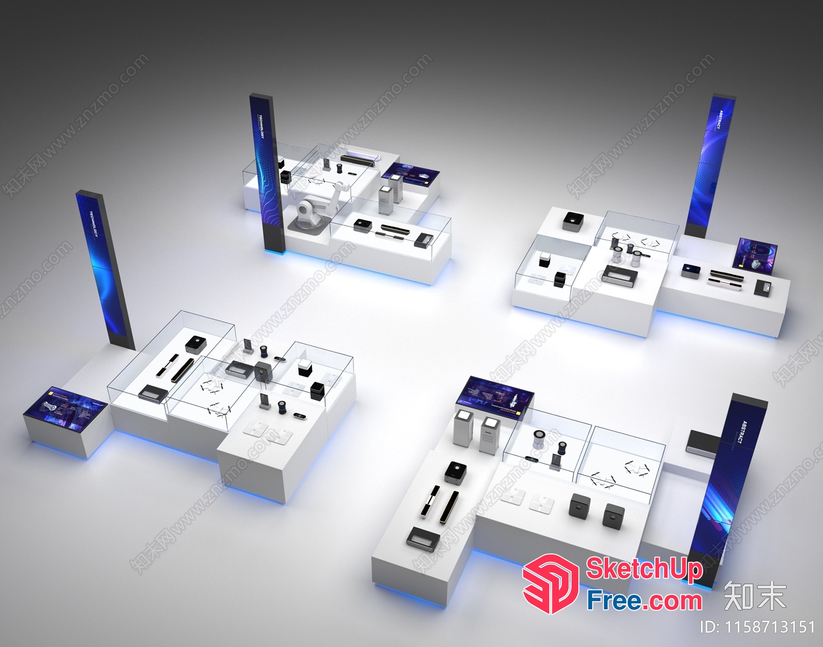 Showcase Of Modern Furniture And Appliances 3D SketchUp File