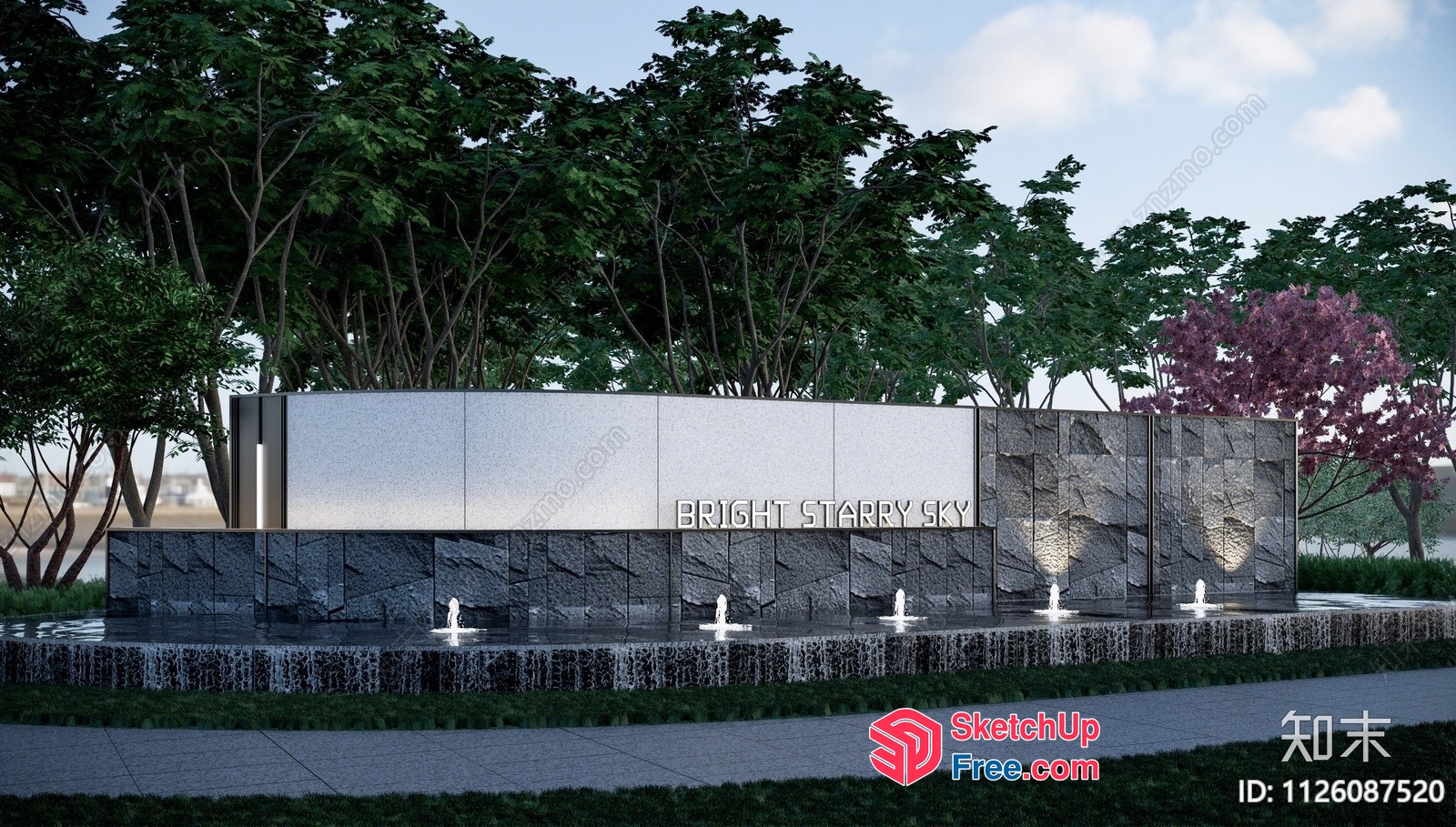 Bright Starry Sky 3D SketchUp File