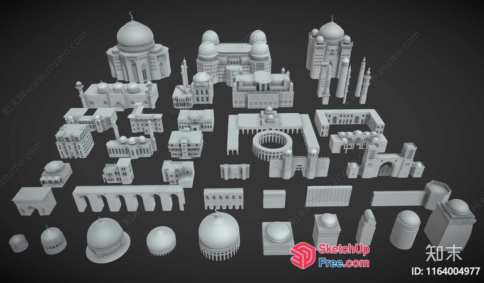 Architectural 3D Models Of Various Buildings And Structures 3D SketchUp File