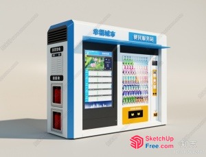 Asian Food Market 3D SketchUp File