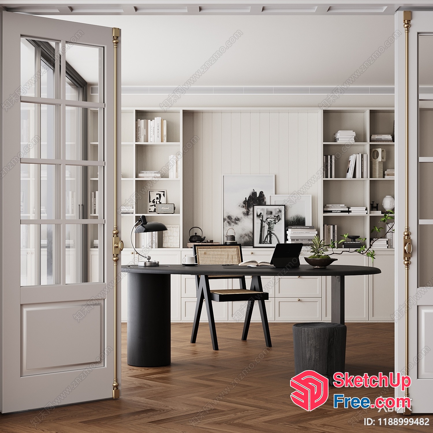Elegant Modern Office Interior With Sleek Furniture And Natural Lighting 3D SketchUp File