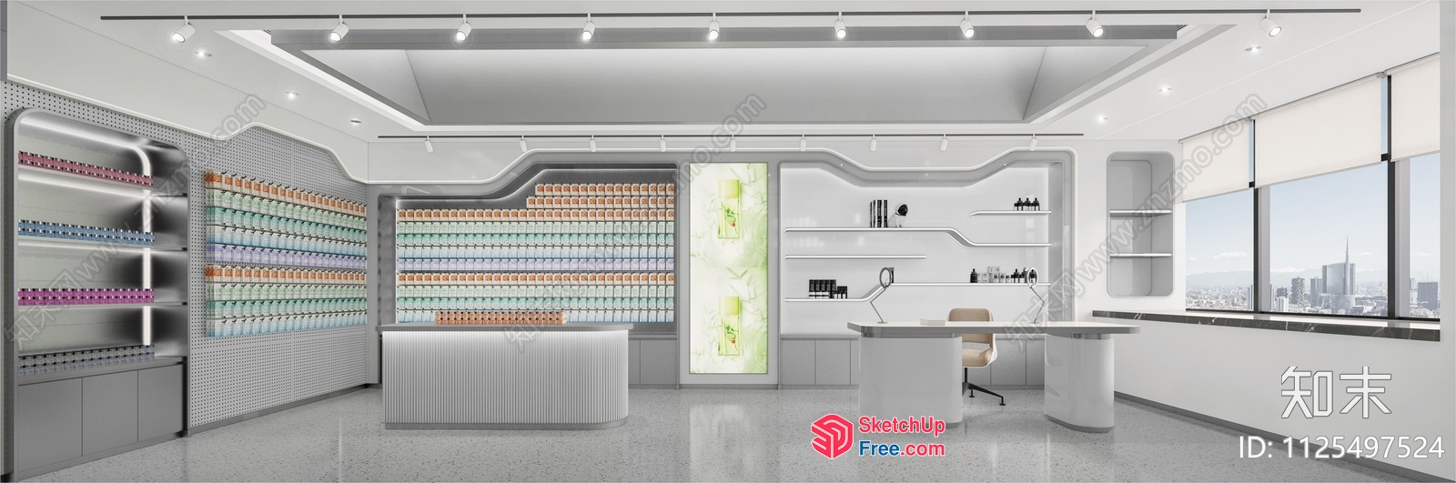 Modern Office Space With Sleek Furniture And Minimalist Decor 3D SketchUp File