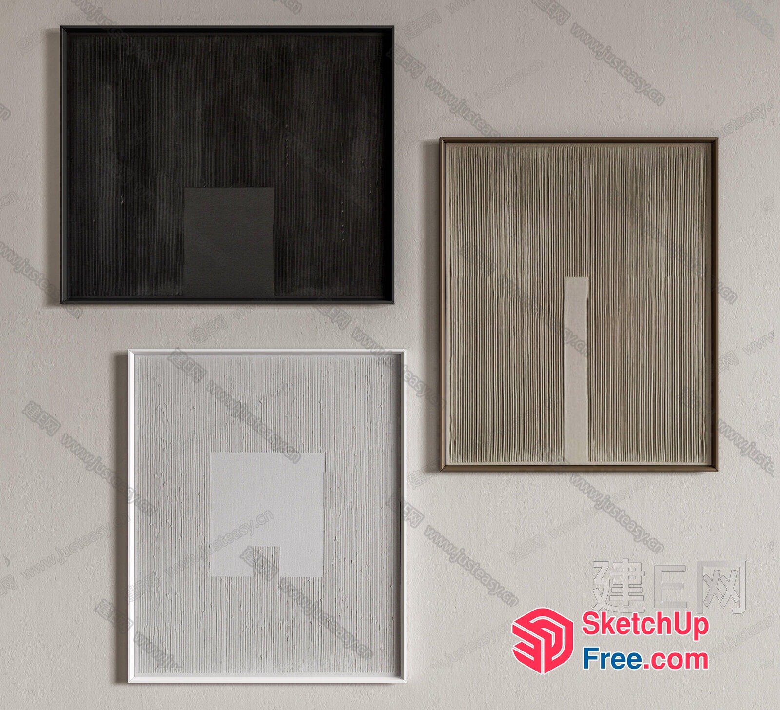 Modern Wall Decorations 3D SketchUp File