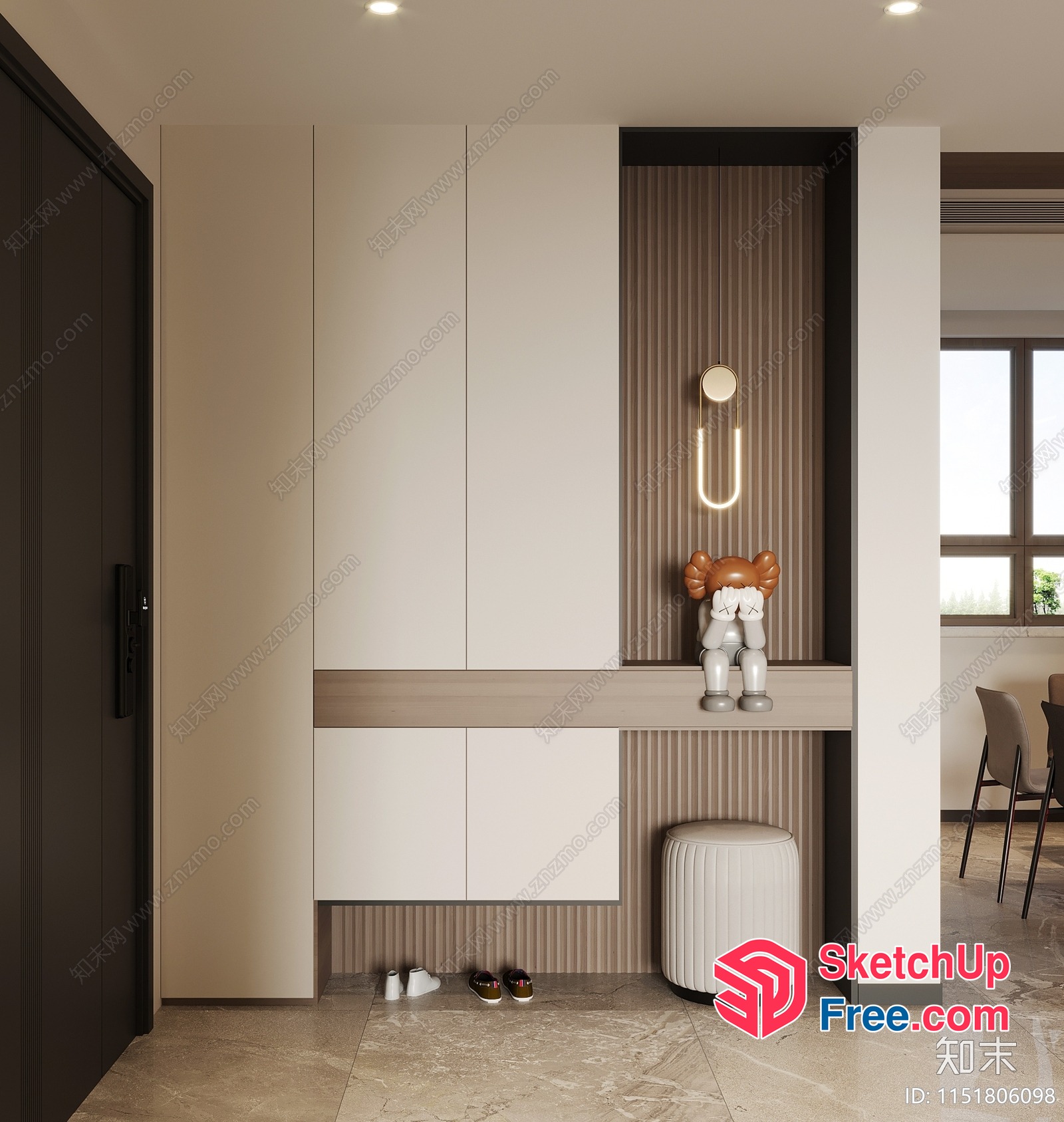 Modern Minimalist Interior Design With Sleek Furniture 3D SketchUp File