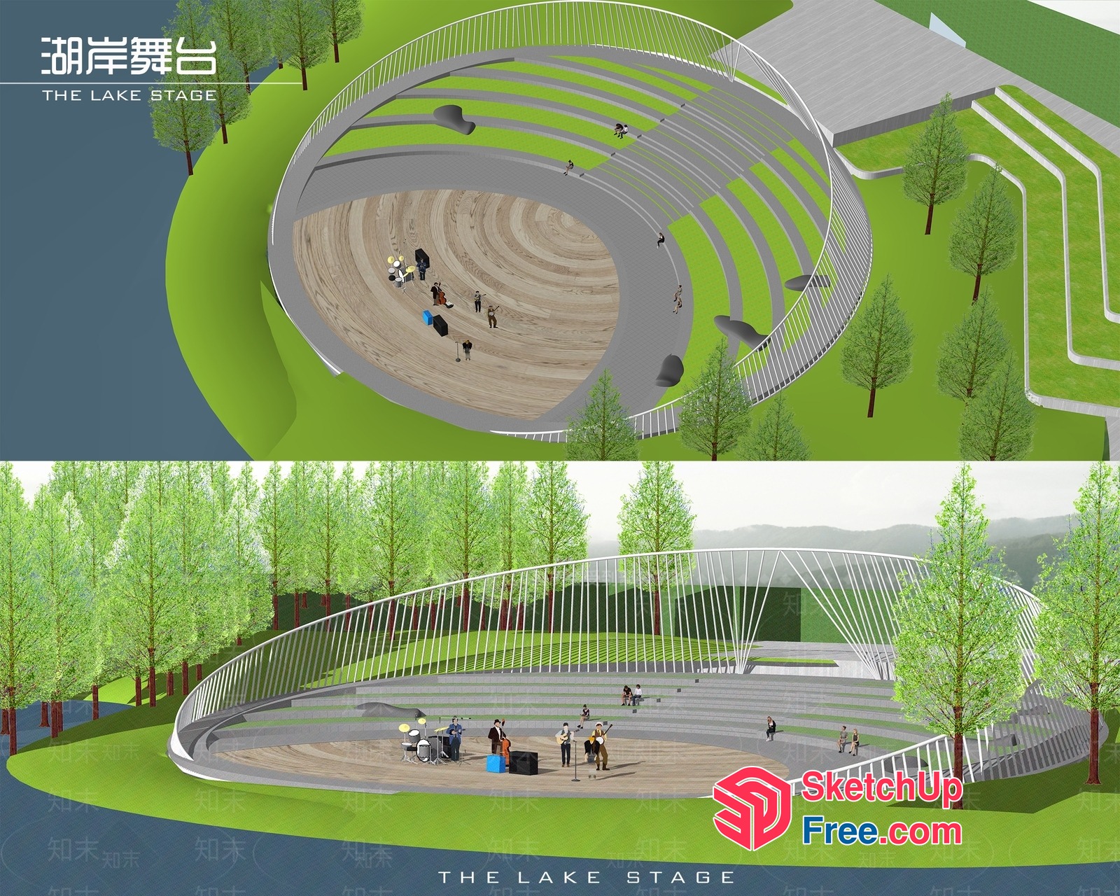 The Lake Stage 3D SketchUp File