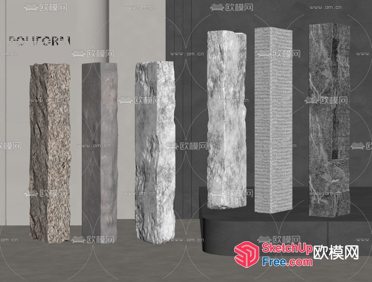 Pillar Collection 3D SketchUp File