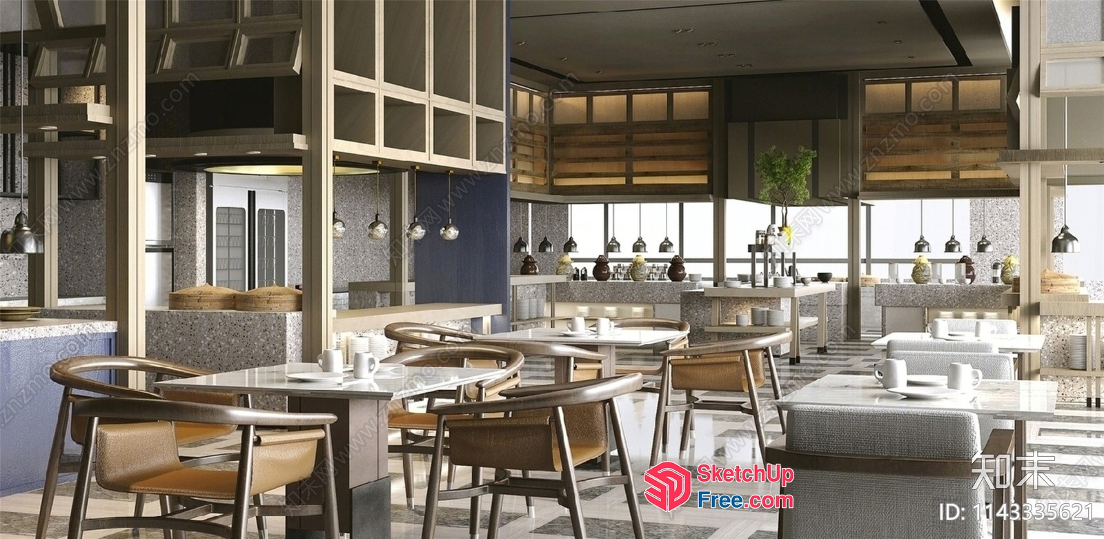 Modern Interior Design With Elegant Furniture And Lighting 3D SketchUp File
