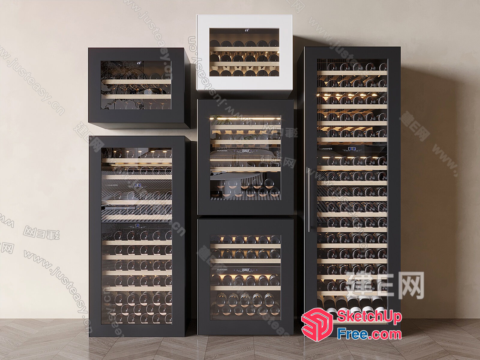 Wine Storage Units 3D SketchUp File