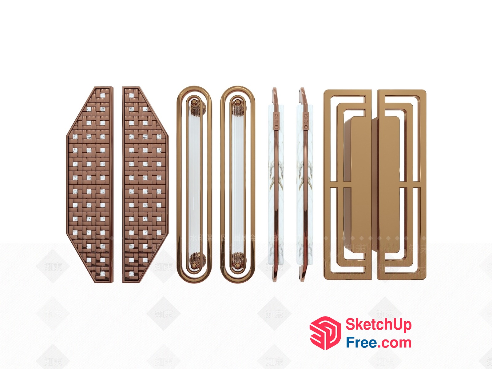 Modern Elevator Stairs Interior Design Concept 3D SketchUp File
