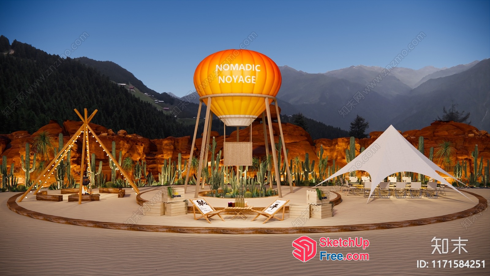 Nomadic Oasis 3D SketchUp File