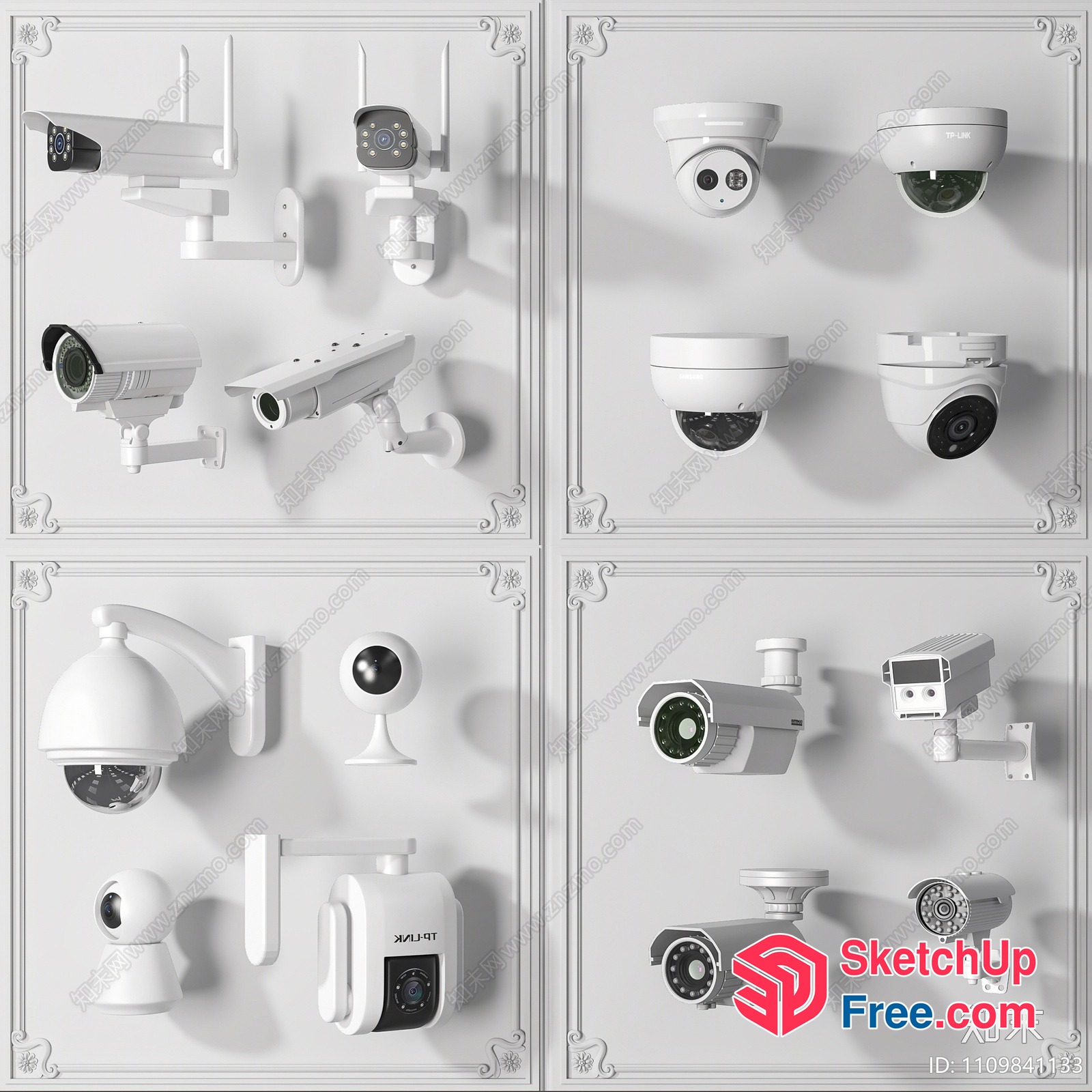 Surveillance Camera Collection 3D SketchUp File