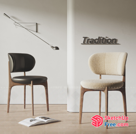 Minimalist Scandinavian Style Interior Furniture 3D SketchUp File