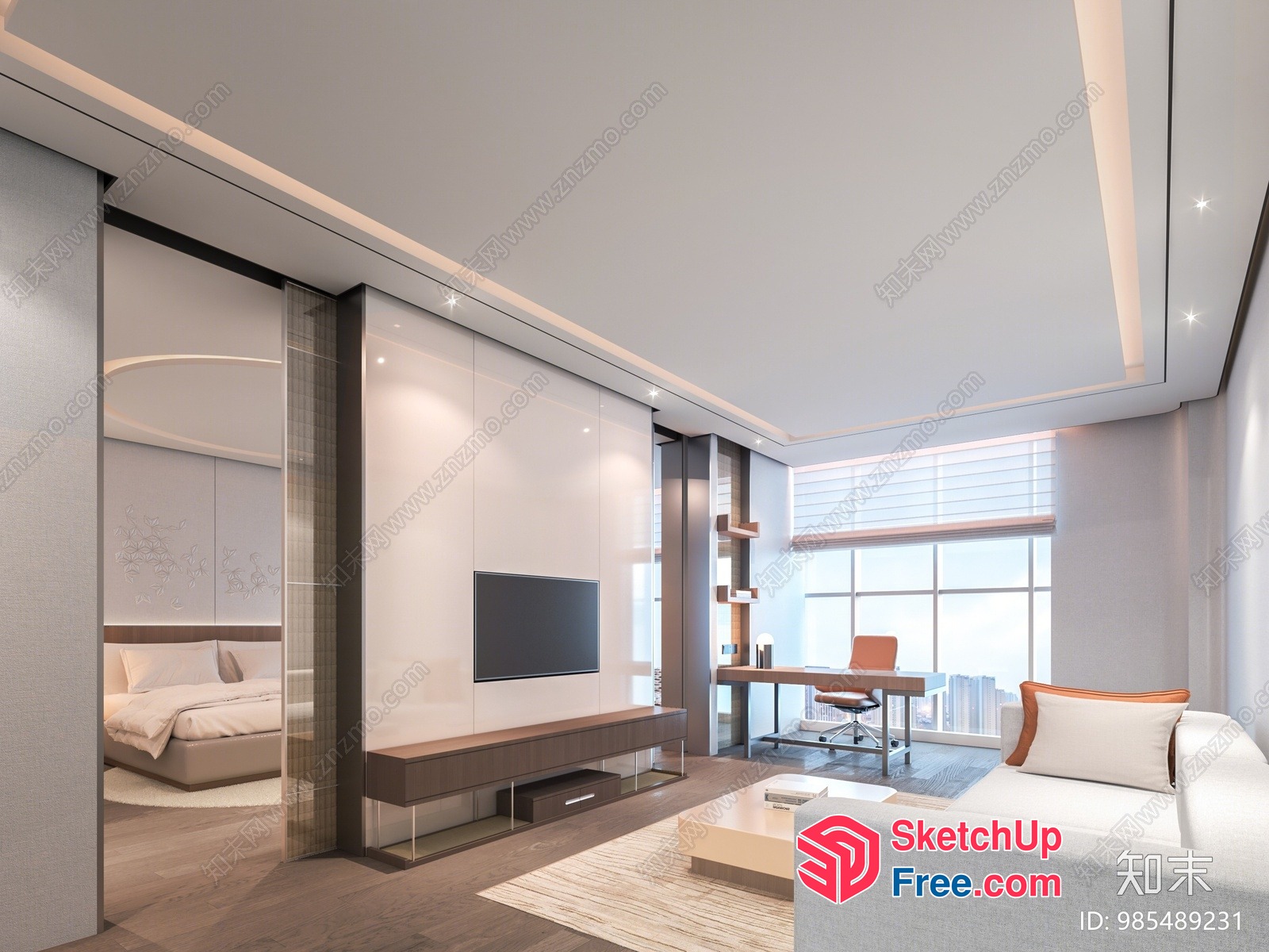 Modern Minimalist Interior Design 3D SketchUp File