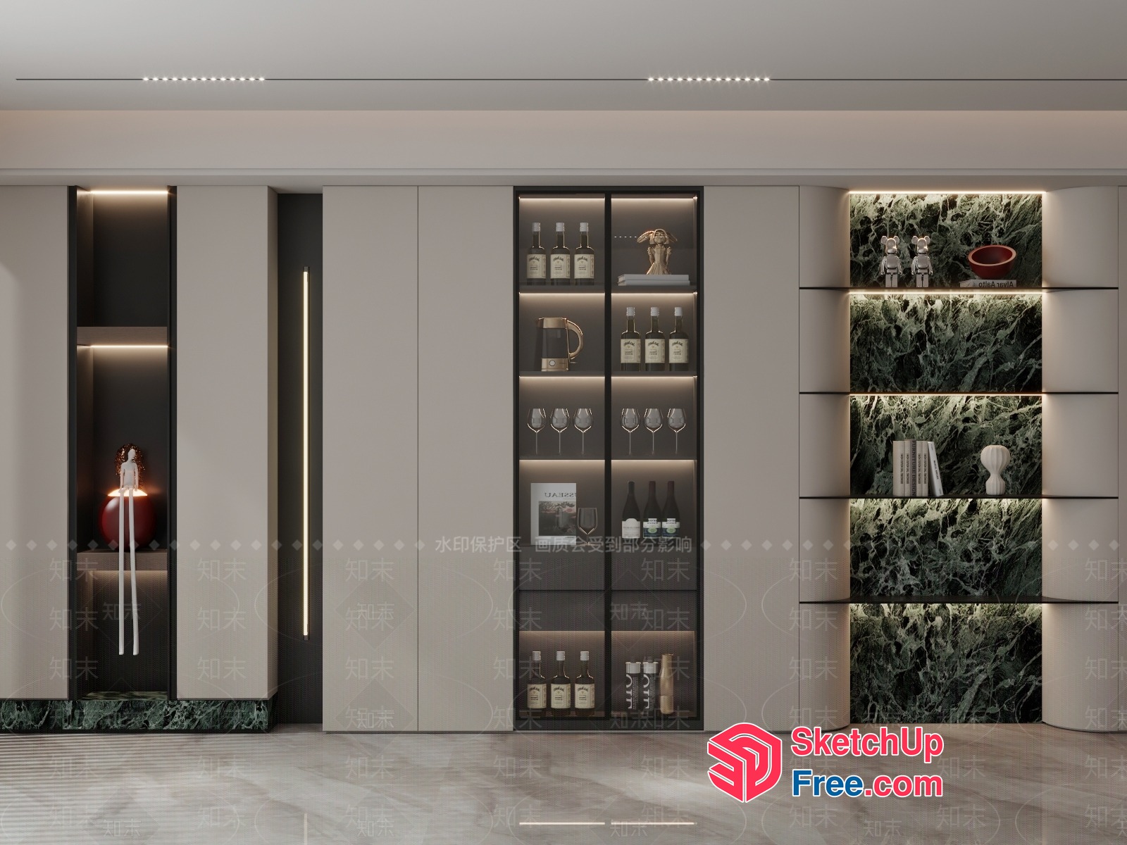 Modern Luxury Interior Design 3D SketchUp File