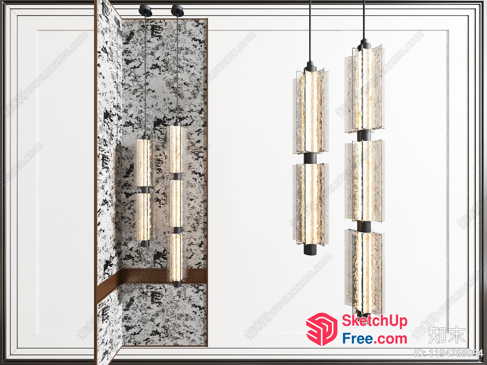 Elegant Lighting Fixture For A Luxurious Interior 3D SketchUp File