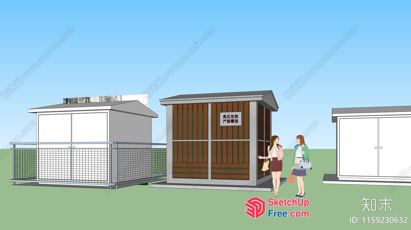 Exterior Building And Facilities 3D SketchUp File