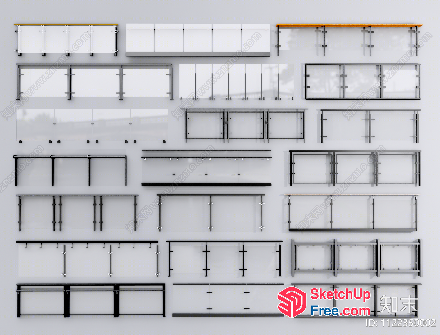 Railing And Stair Collection 3D SketchUp File