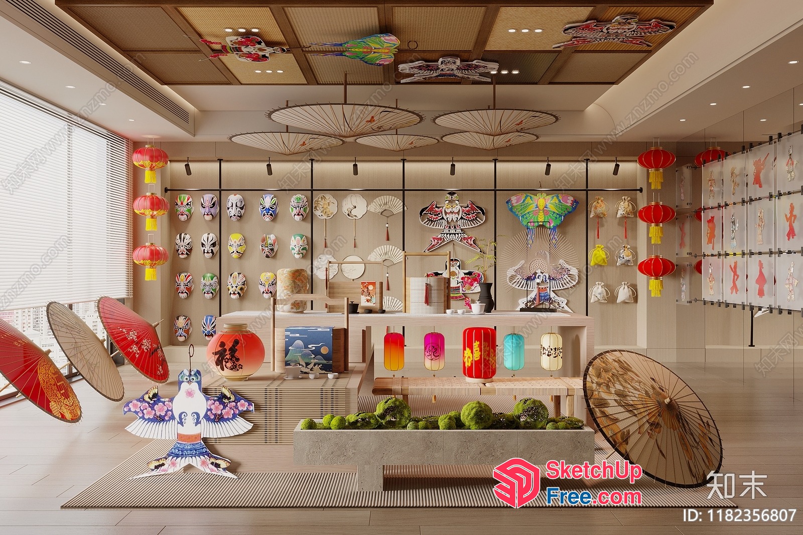 Japanese Decor And Accessories Shop 3D SketchUp File