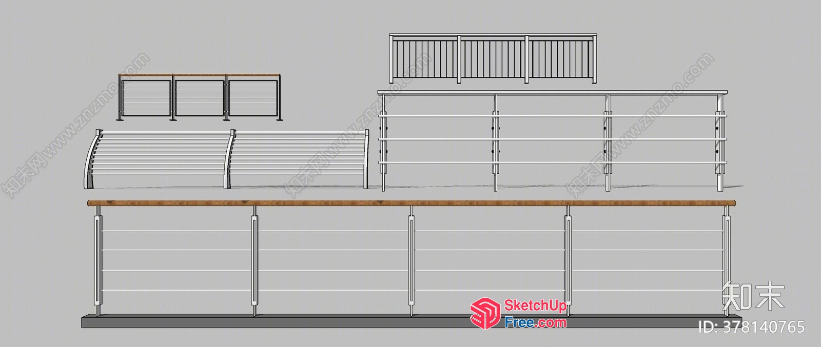 Railing And Balcony Furniture 3D SketchUp File