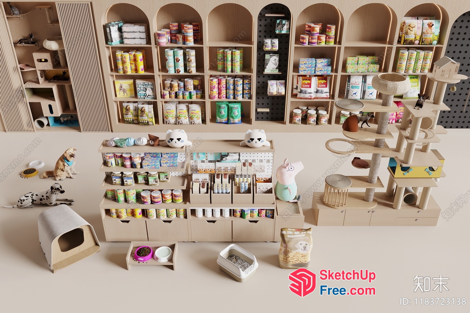 Pet Food Store Interior 3D SketchUp File