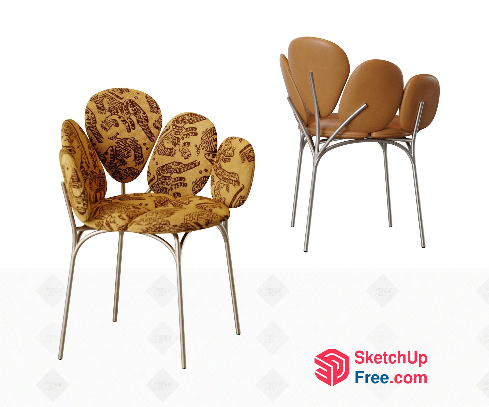 Elegant And Sophisticated Dining Chairs 3D SketchUp File