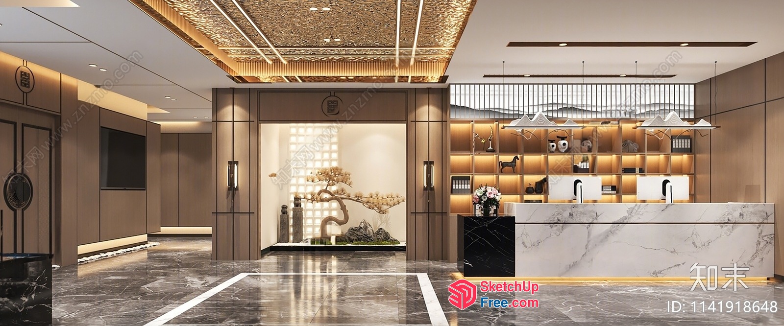 Elegant And Modern Office Space 3D SketchUp File