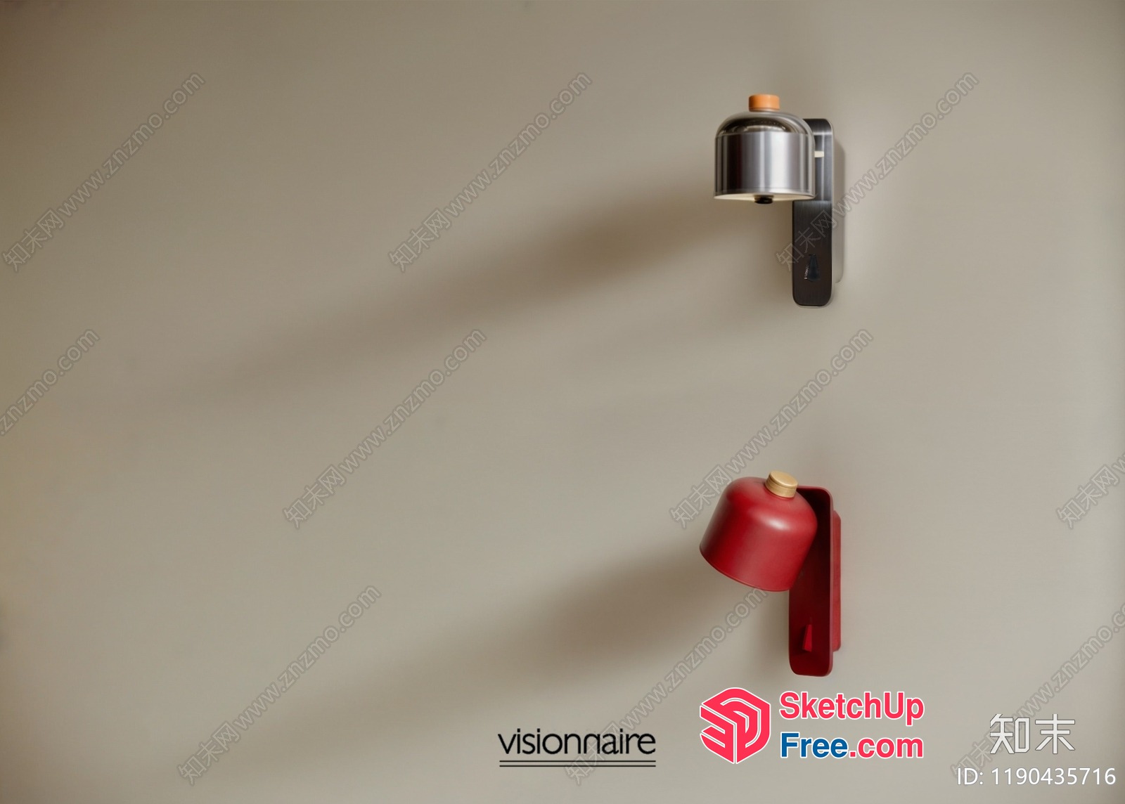 Minimalist Style Wall Lamps 3D SketchUp File