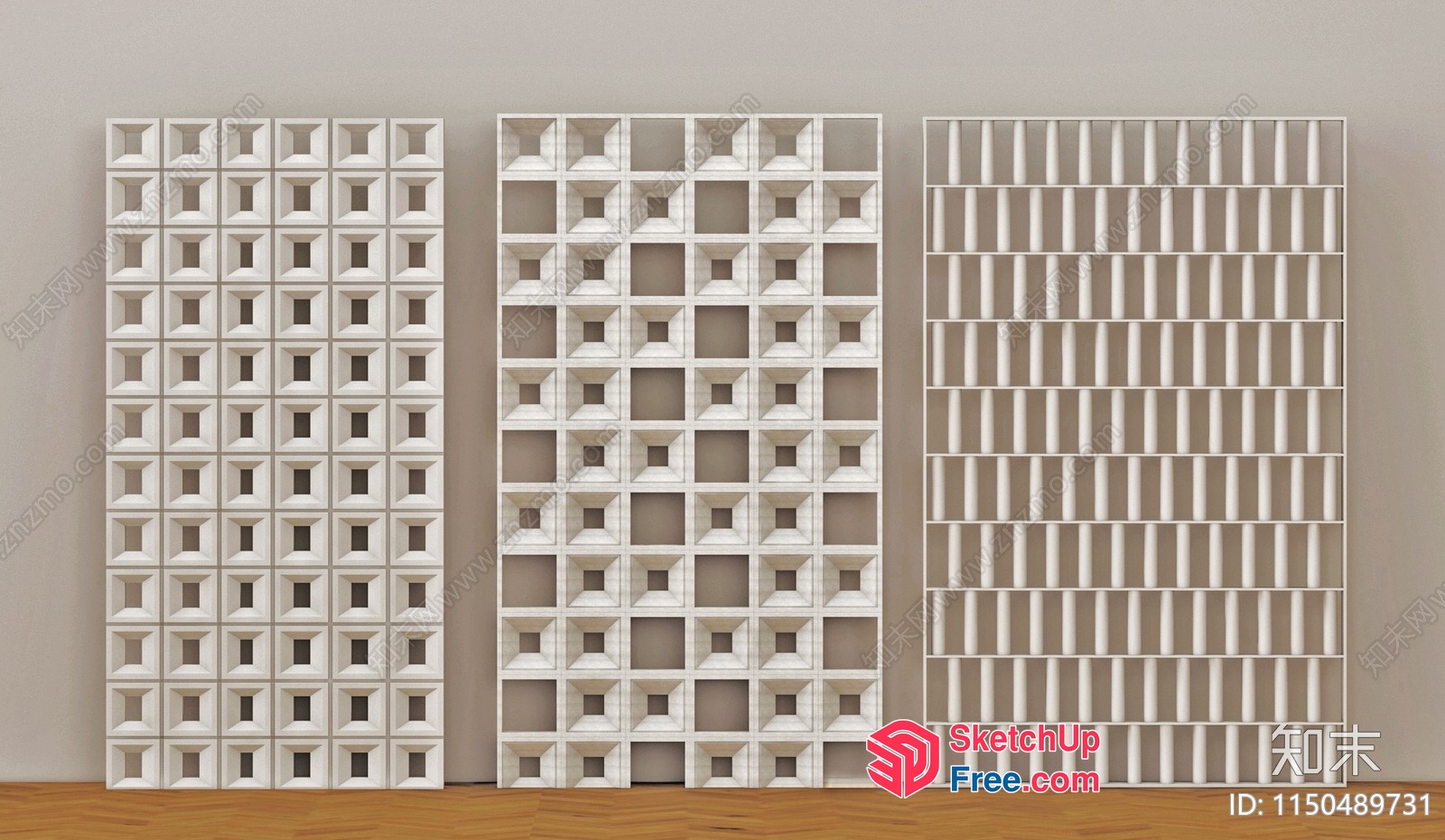 Partition Screen Furniture Collection 3D SketchUp File