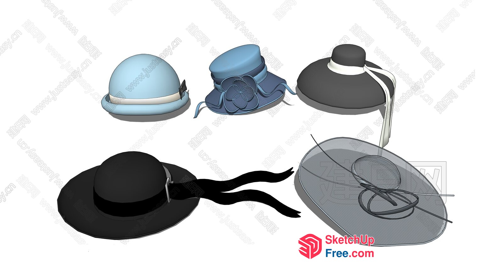 Hat Collection 3D SketchUp File
