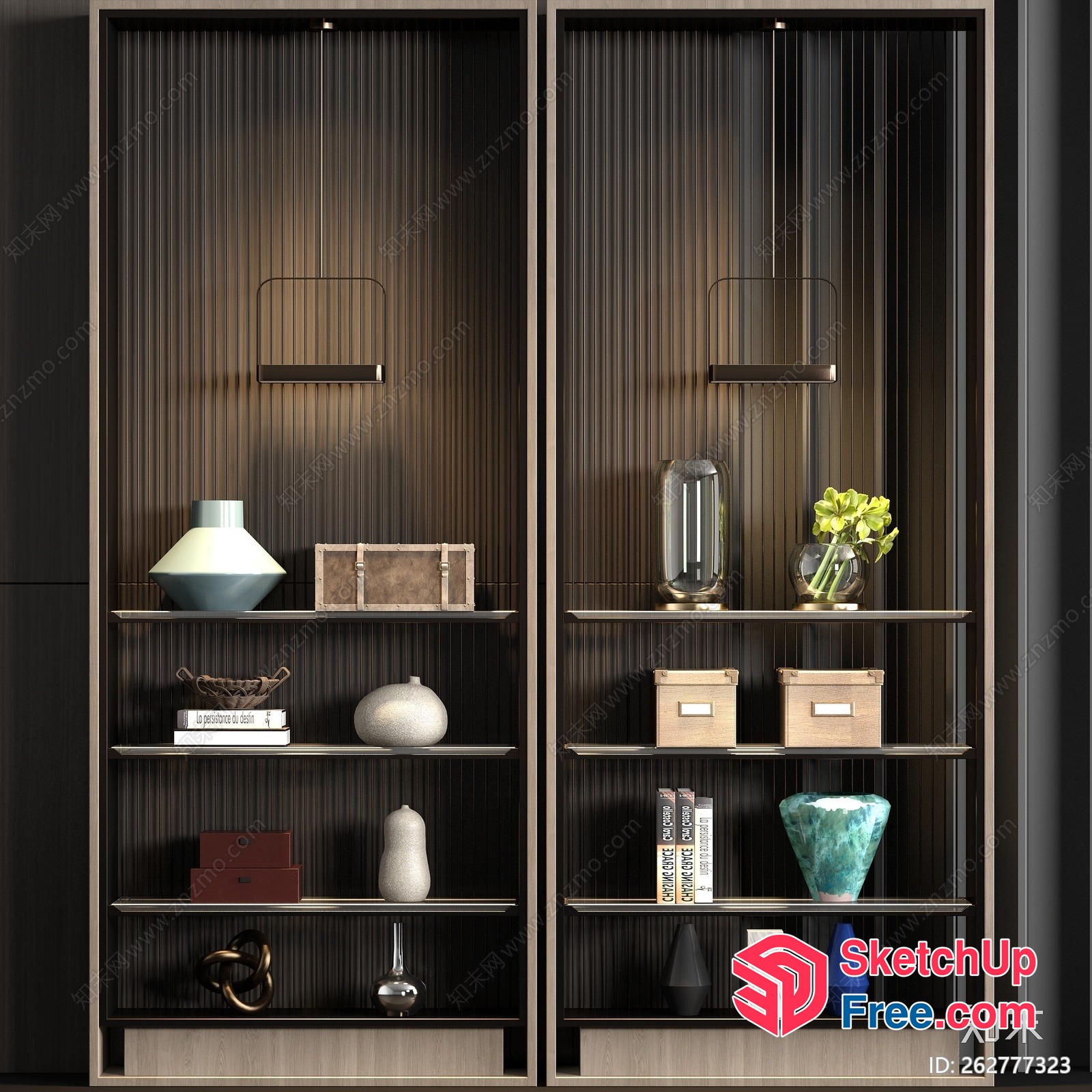 Modern Decorative Shelf Collection 3D SketchUp File