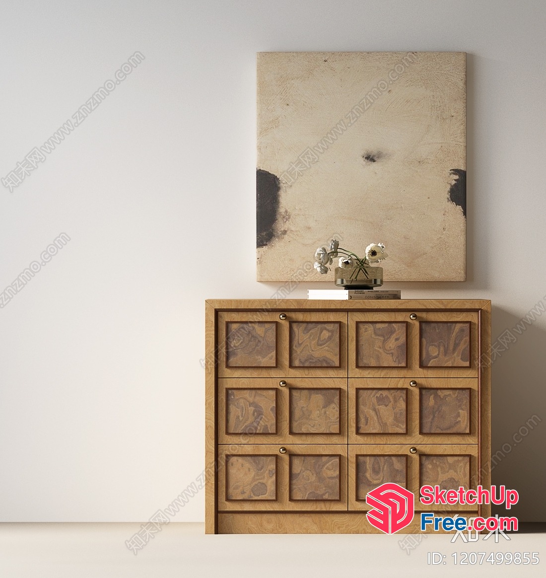 Minimalist Style Furniture And Artwork 3D SketchUp File