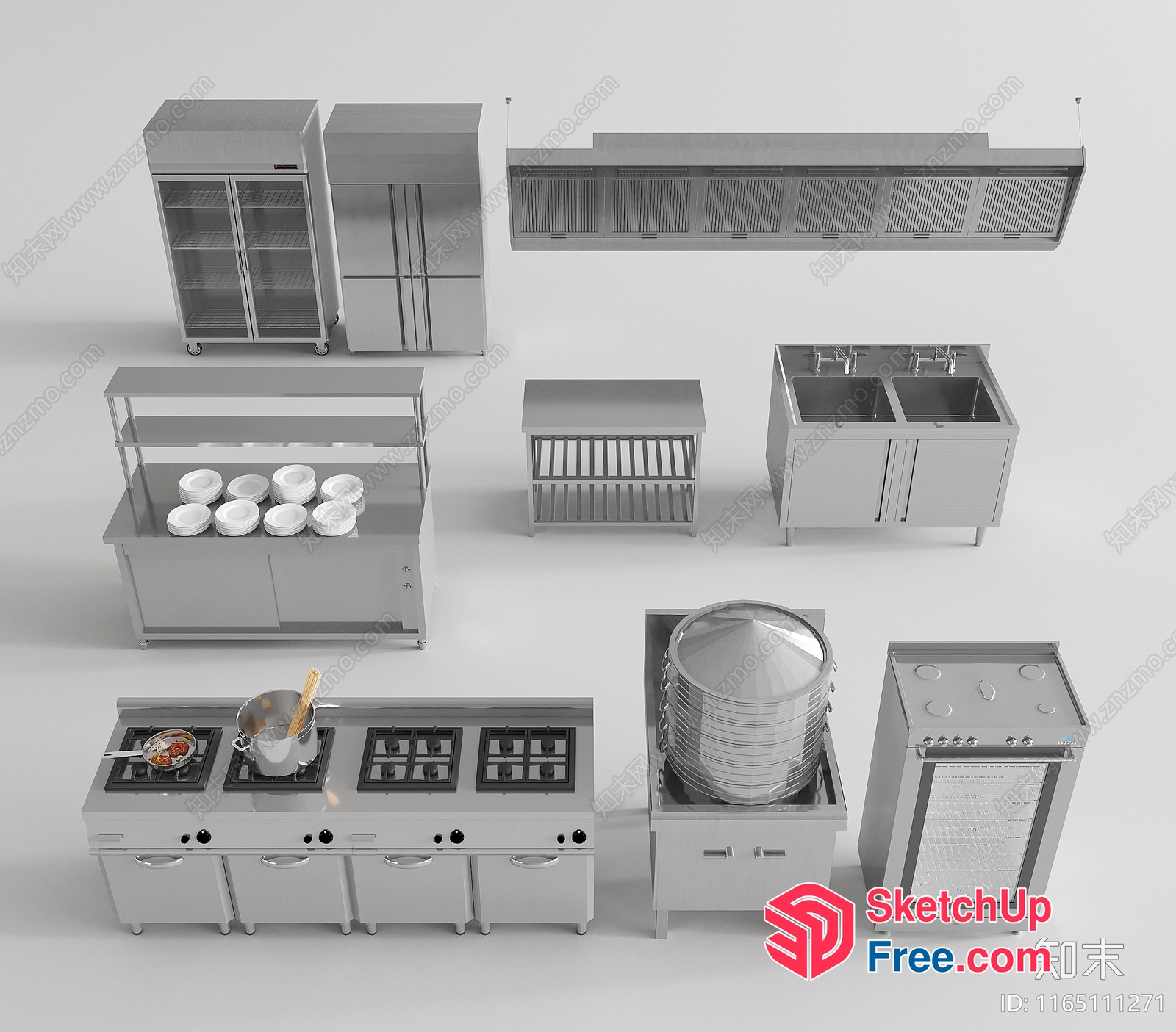 Commercial Kitchen Equipment 3D SketchUp File