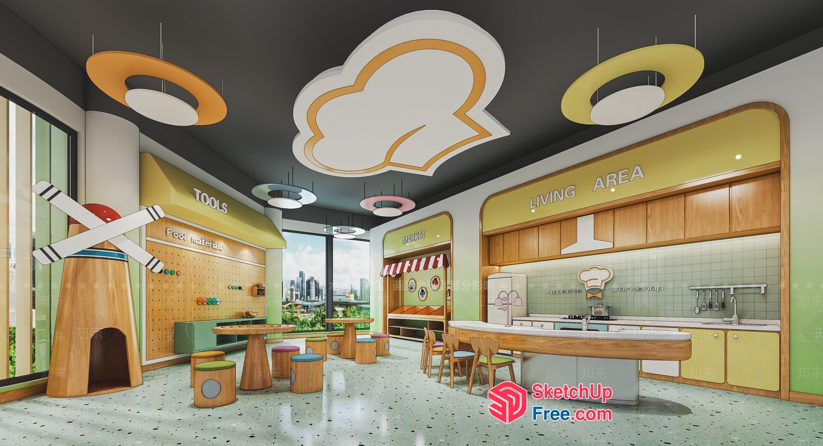 Playful And Inviting Children'S Play Area 3D SketchUp File