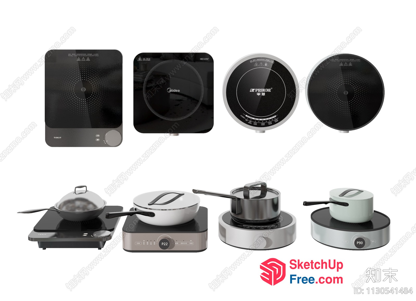 Modern Indoor Cooking Appliances 3D SketchUp File