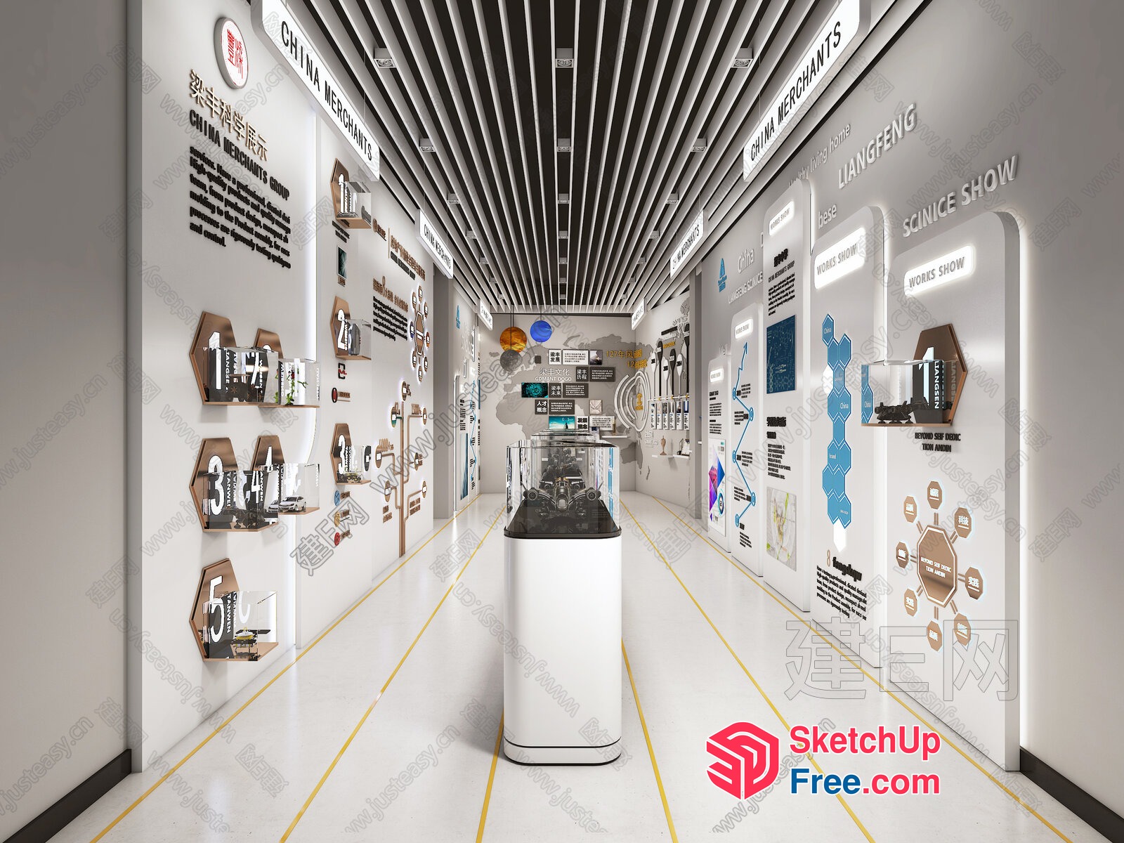 Modern Interior Design Showroom 3D SketchUp File