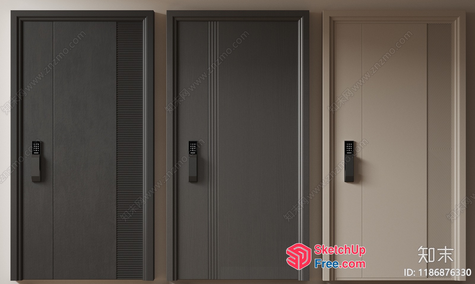 Modern Elevator And Stairs 3D SketchUp File
