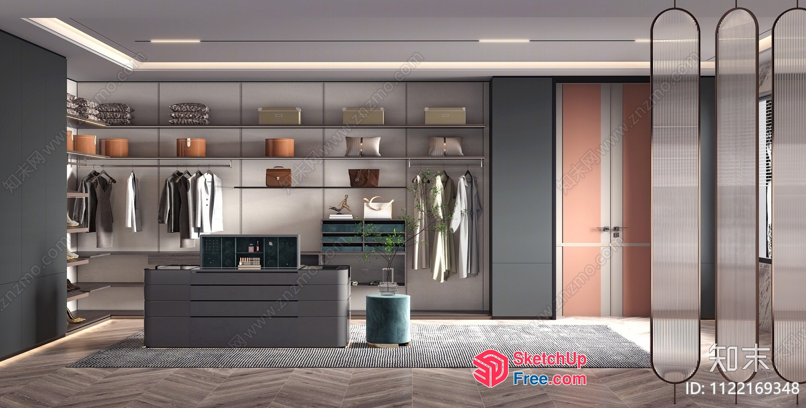 Modern Interior Design With Sleek Furniture And Accessories 3D SketchUp File