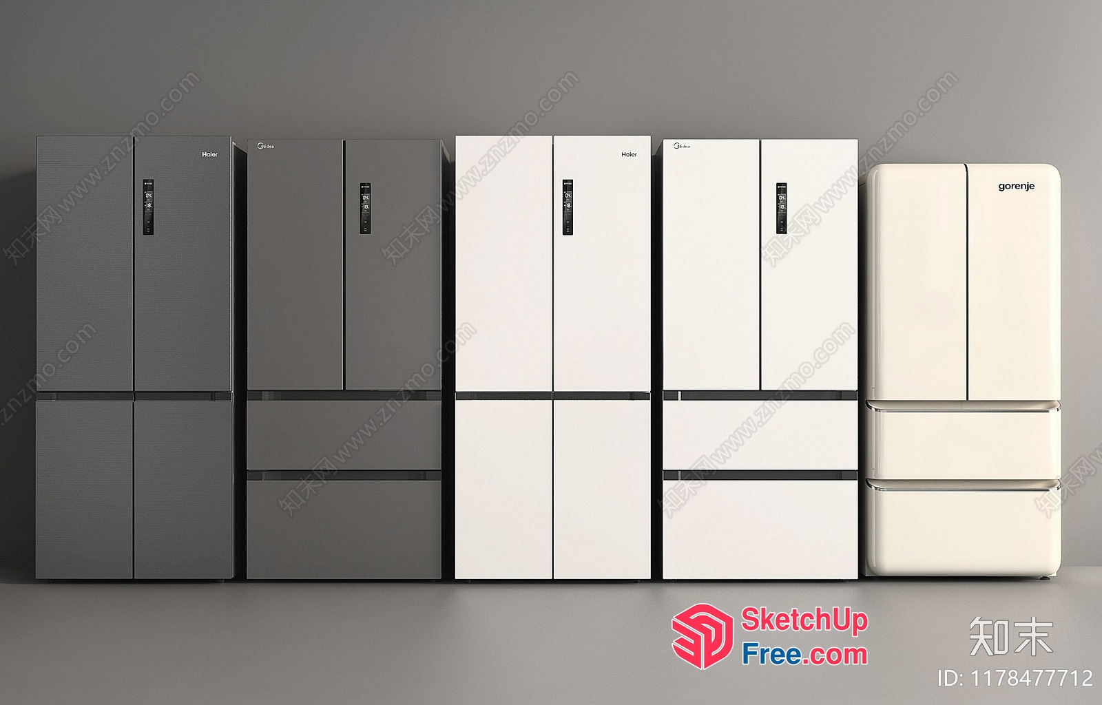 A Collection Of Modern Refrigerators 3D SketchUp File