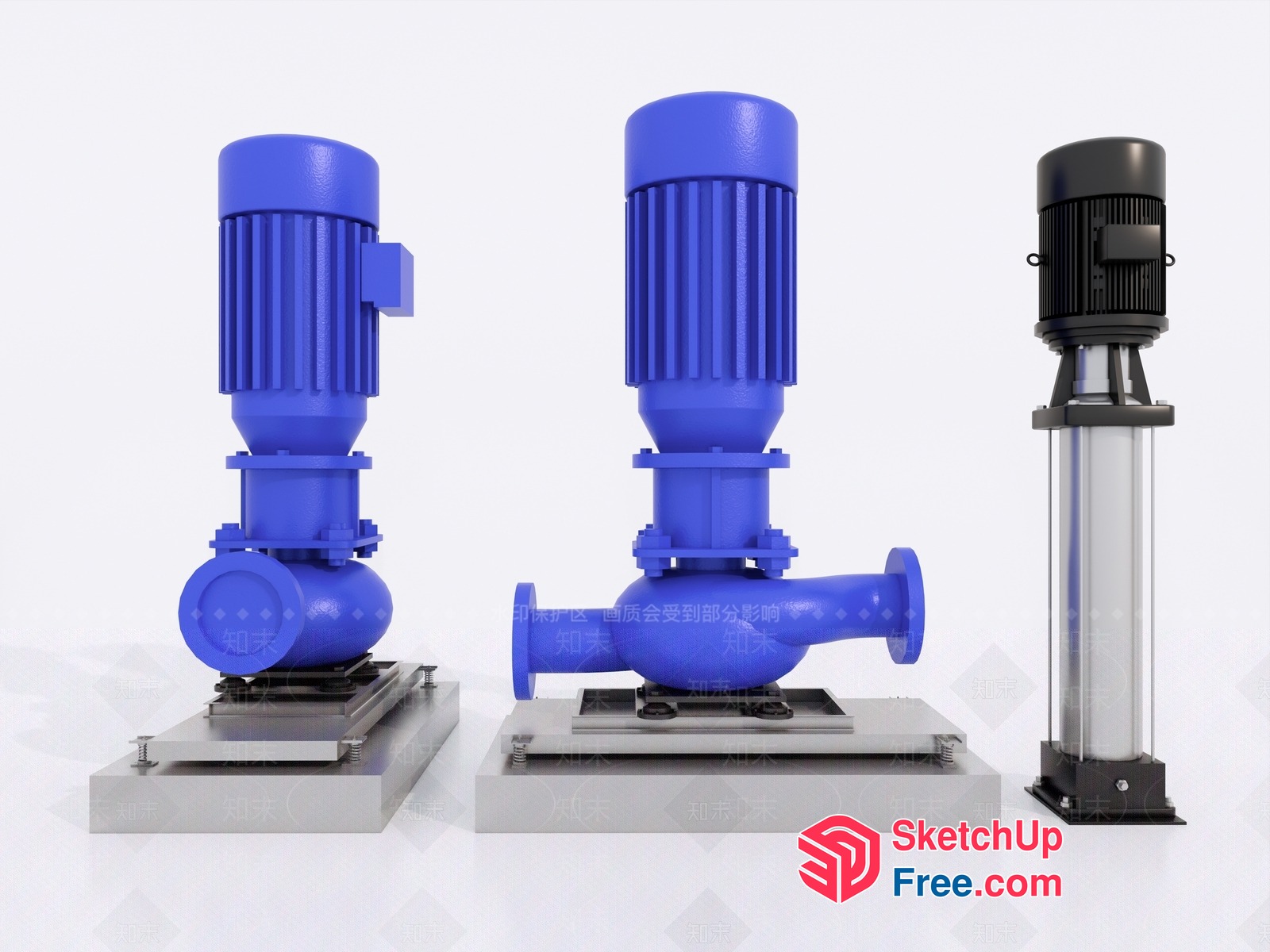 Industrial Pumps And Valves 3D SketchUp File