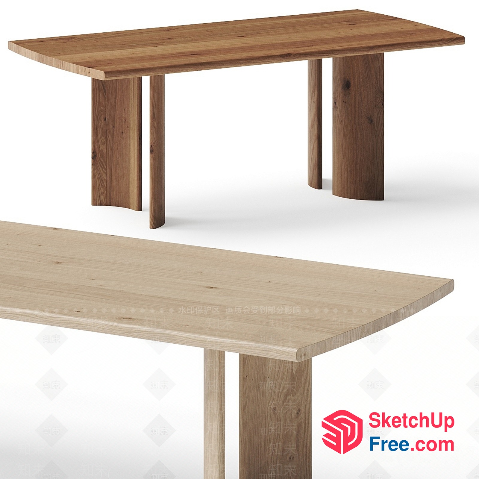 Simple Modern Table Design 3D SketchUp File
