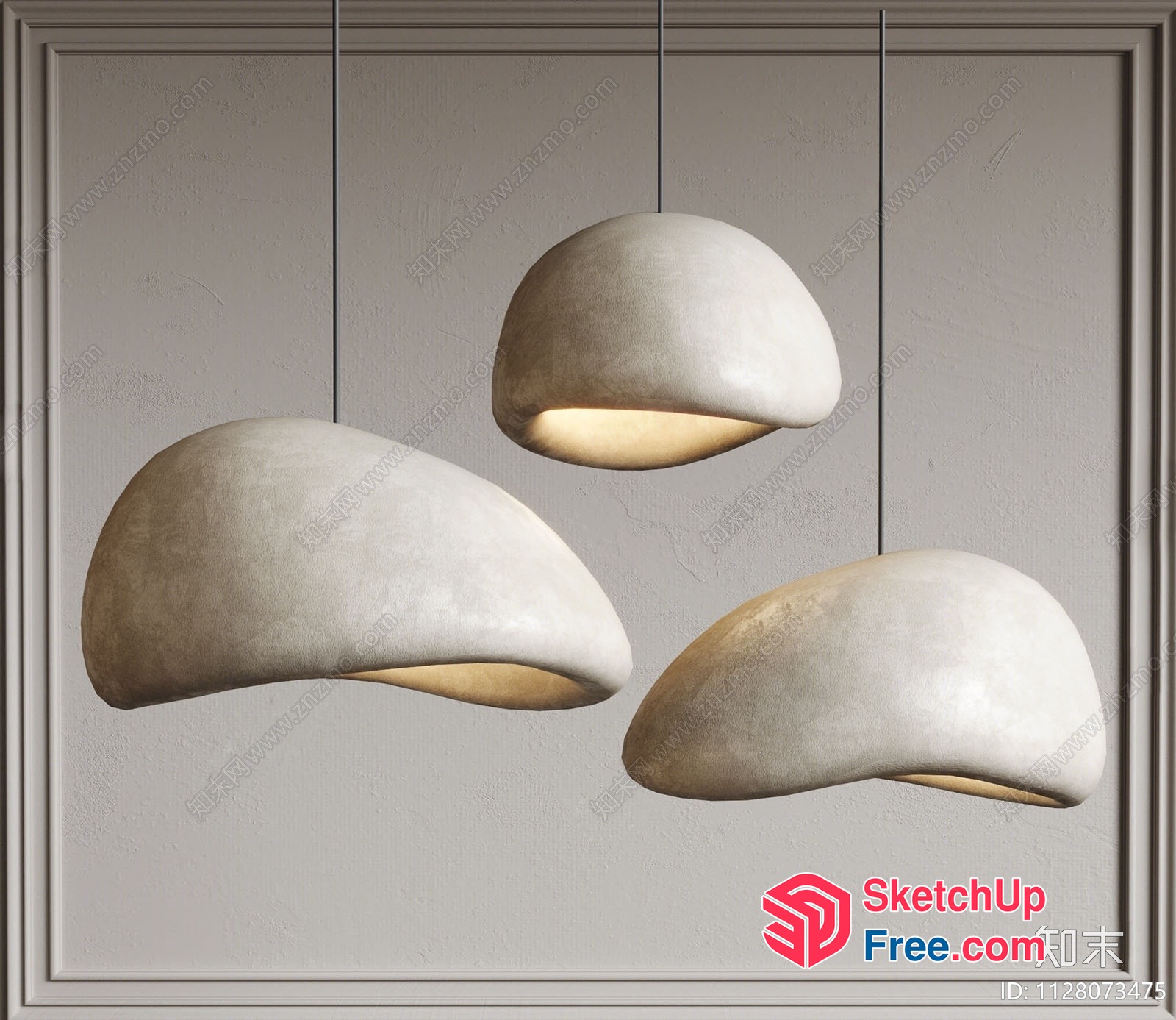 Modern Minimalist Pendant Light Fixture 3D SketchUp File