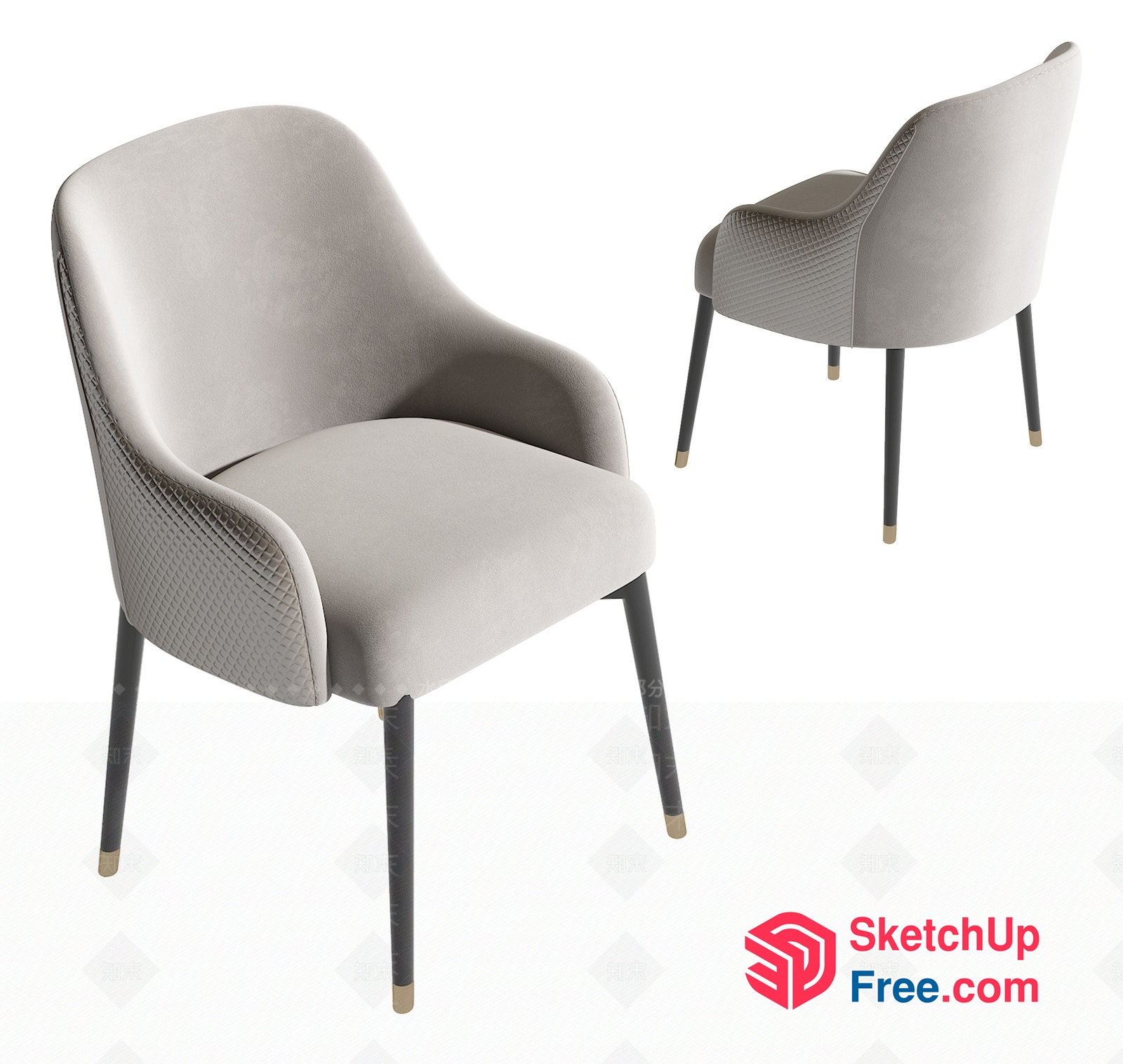 Elegant And Sophisticated Armchair Design 3D SketchUp File