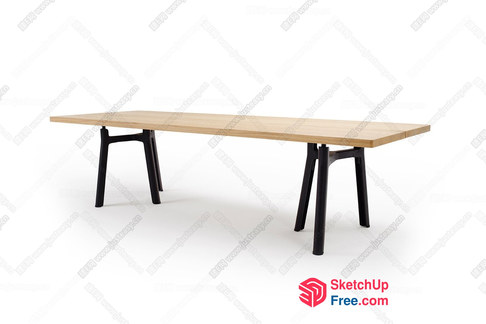 Modern Minimalist Wooden Table Design 3D SketchUp File