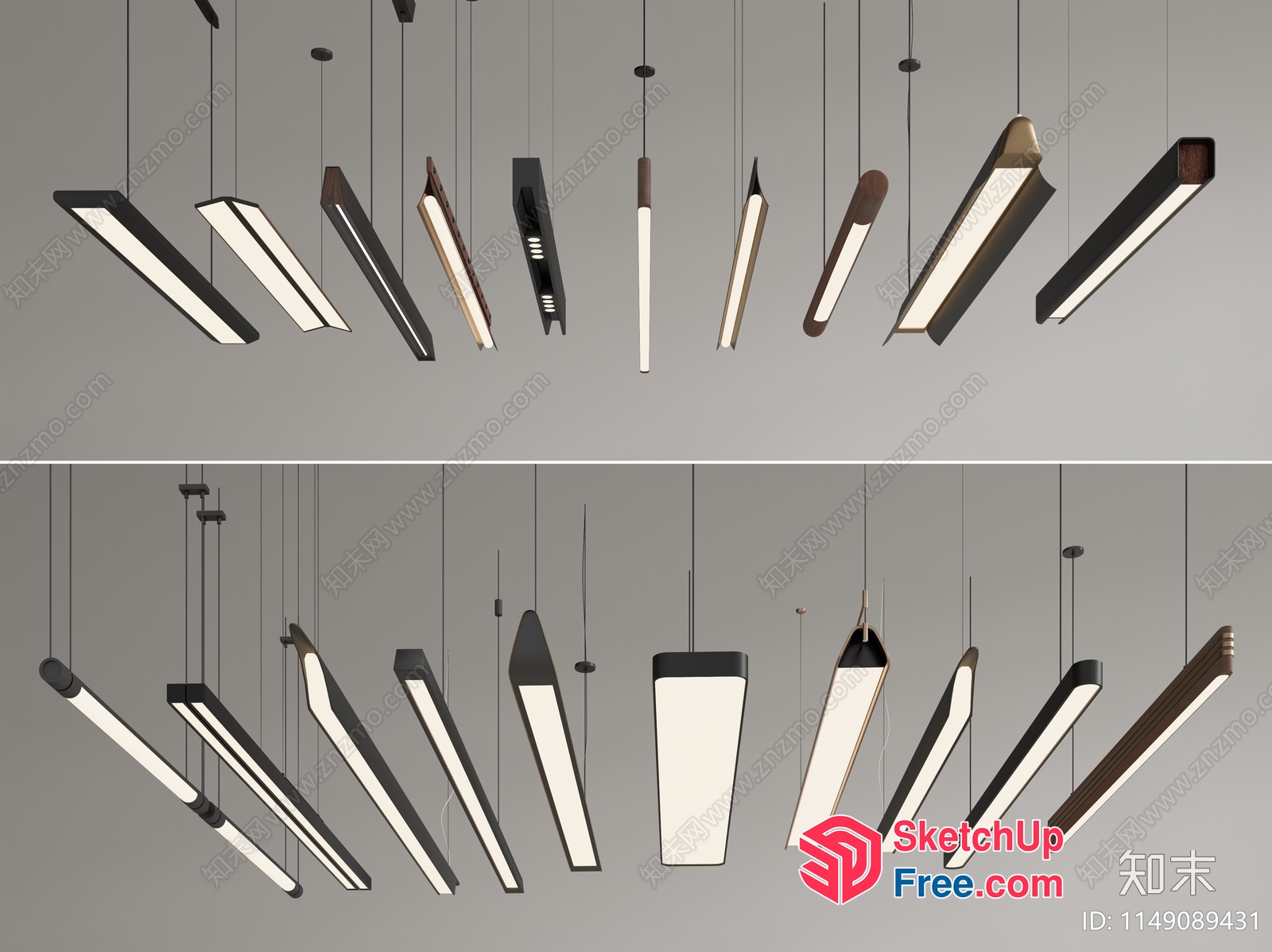 Modern Light Fixtures 3D SketchUp File
