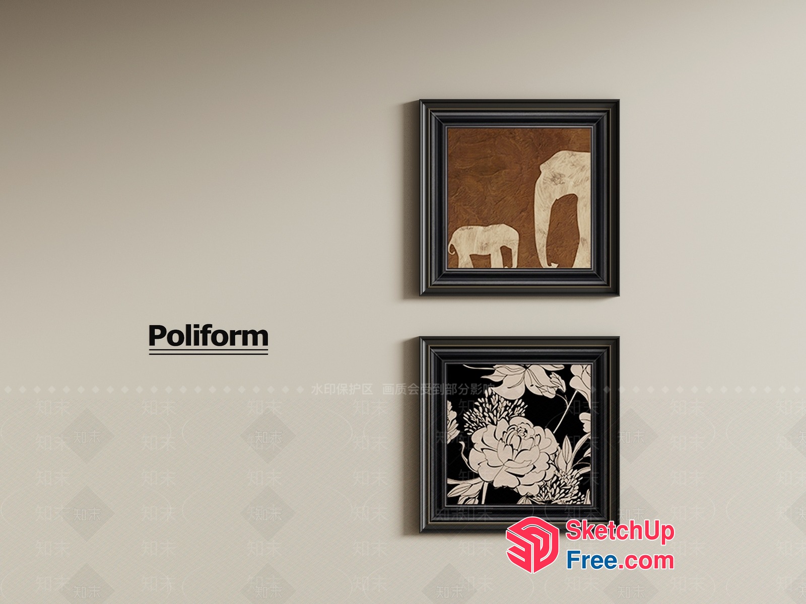 Poliform Decorative Picture Frames 3D SketchUp File