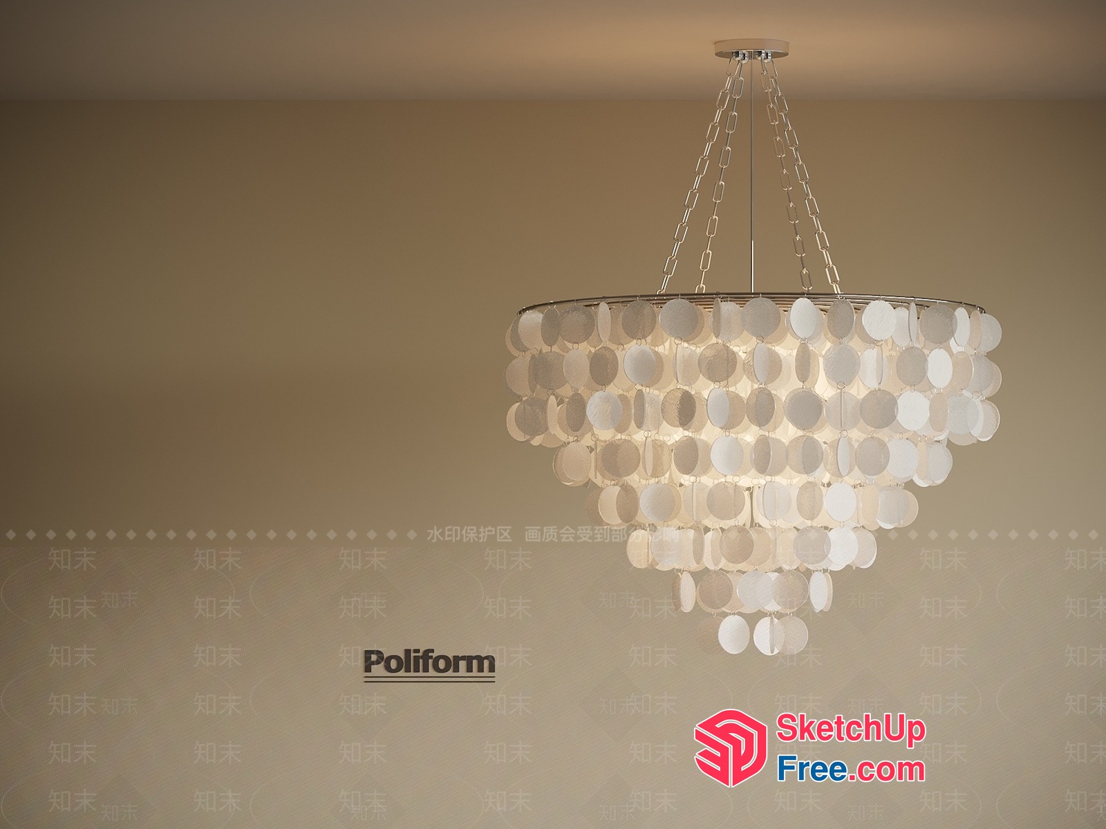 Poliform Chandelier 3D SketchUp File